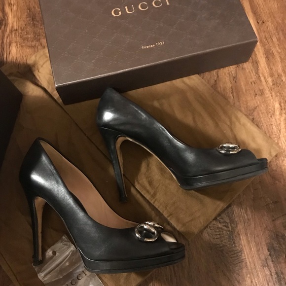 Gucci horsebit peep toe pumps - Picture 4 of 4
